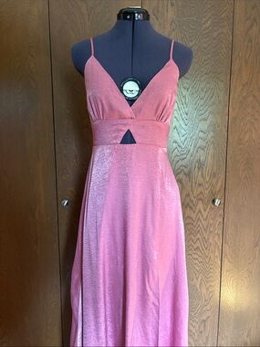 Pink Satin Formal/Prom Dress